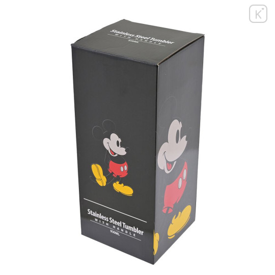 Japan Disney Store Stainless Steel Tumbler with Handle - Mickey : Standing Pose - 8