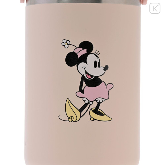 Japan Disney Store Stainless Steel Tumbler with Handle - Minnie : Standing Pose - 3