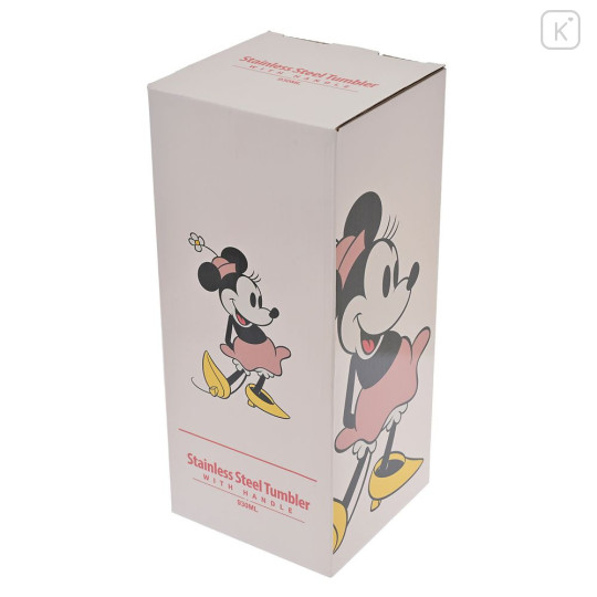 Japan Disney Store Stainless Steel Tumbler with Handle - Minnie : Standing Pose - 8