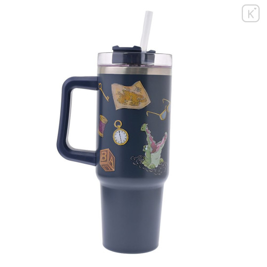 Japan Disney Store Stainless Steel Tumbler with Straw - Peter Pan - 2
