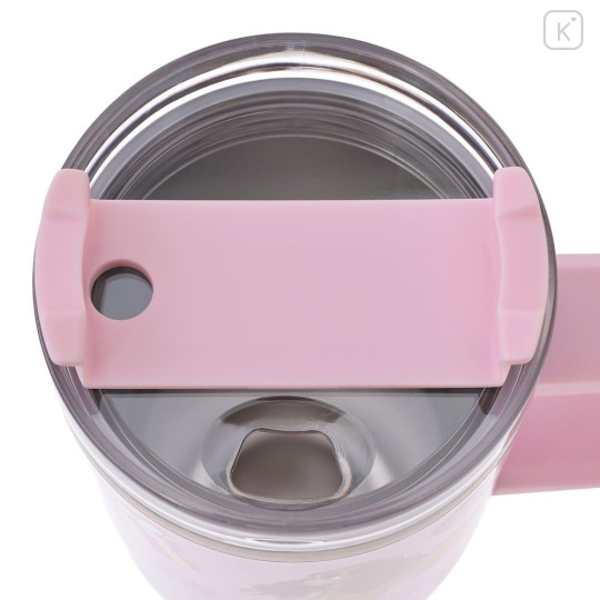 Japan Disney Store Stainless Steel Tumbler with Straw - Lady and the Tramp - 6