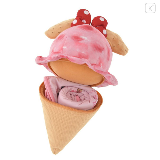Japan Disney Store Cool Blanket with Plush Toy - Minnie - 5