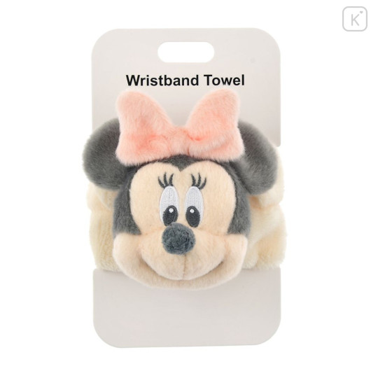 Japan Disney Store Wristband Towel - Minnie : Face - 1