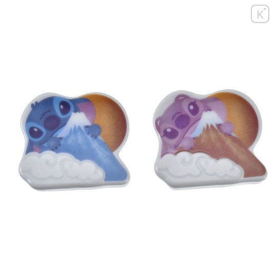 Japan Disney Chopstick Rest Set - Angel & Stitch - 2