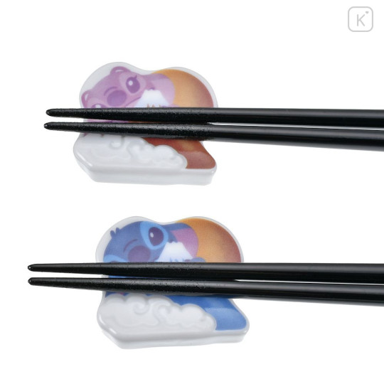 Japan Disney Chopstick Rest Set - Angel & Stitch - 5