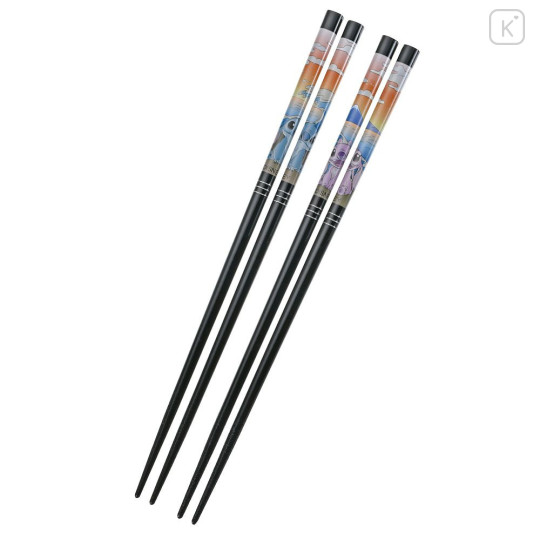 Japan Disney Store Wooden Chopsticks 23cm Set - Angel & Stitch - 2
