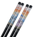 Japan Disney Store Wooden Chopsticks 23cm Set - Angel & Stitch - 4