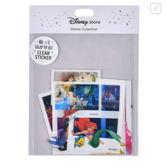 Japan Disney Store Clear Sticker Collection - Disney Princess : Instant Photo Style - 1