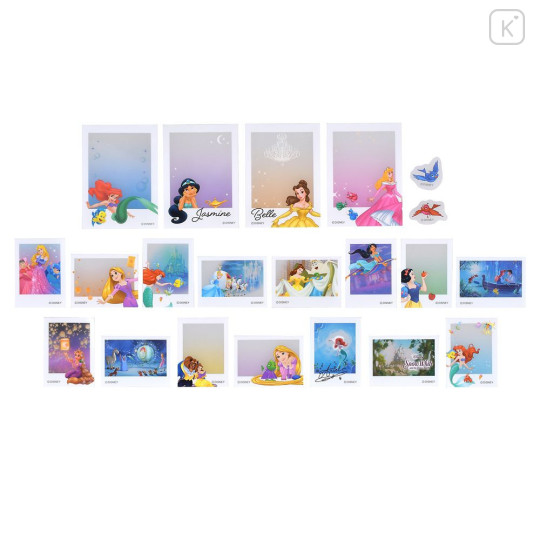 Japan Disney Store Clear Sticker Collection - Disney Princess : Instant Photo Style - 2