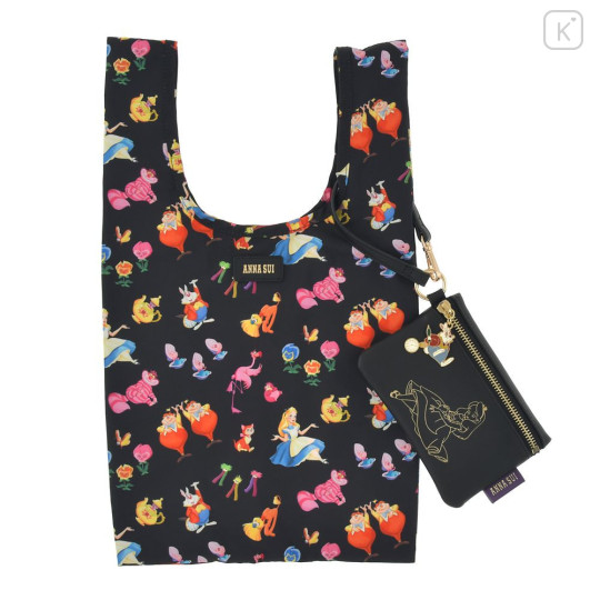 Japan Disney Anna Sui Eco Bag with Pouch - Alice in Wonderland - 1