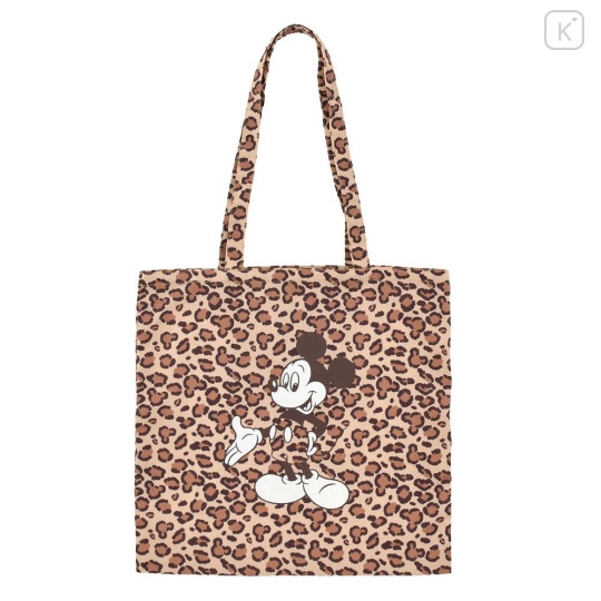 Japan Disney Store Tote Bag - Mickey : Leopard - 1