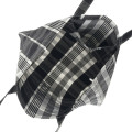 Japan Disney Store Tote Bag - Mickey : Monotone Plaid Check - 3