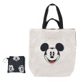 Japan Disney Store Eco Bag with Carabiner - Mickey : Pie-Cut Eye - 1