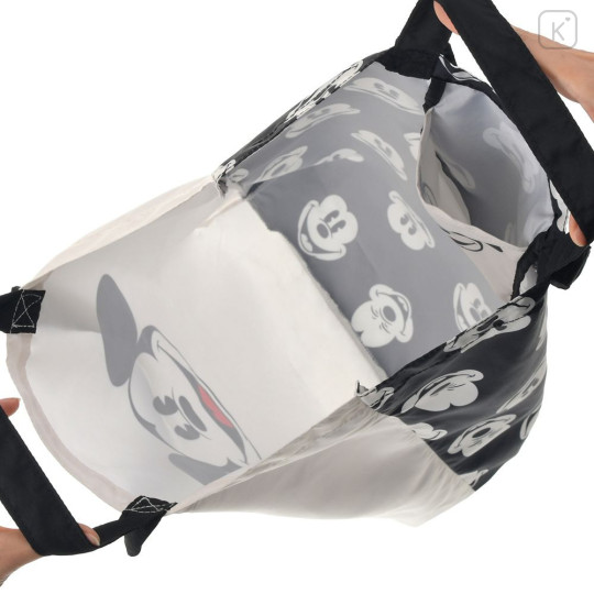 Japan Disney Store Eco Bag with Carabiner - Mickey : Pie-Cut Eye - 6