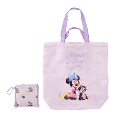 Japan Disney Store Eco Bag with Carabiner - Figaro & Minnie : Watercolor