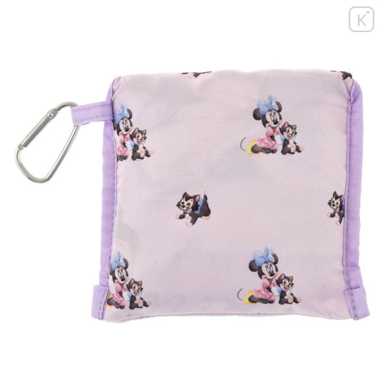 Japan Disney Store Eco Bag with Carabiner - Figaro & Minnie : Watercolor - 4