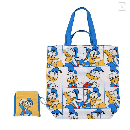 Japan Disney Store Eco Bag with Carabiner - Donald - 2