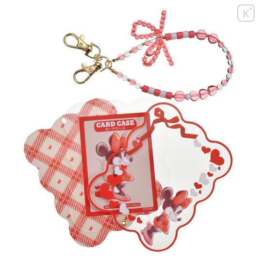 Japan Disney Store Card Holder Bead Charm - Minnie : Heart Pounding - 3
