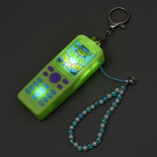 Japan Disney Store Mobile Phone Talking & Light Up Keychain - Aliens - 4