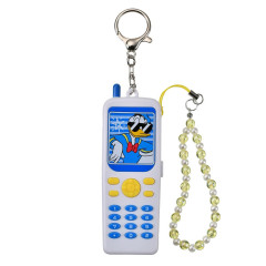 Japan Disney Store Mobile Phone Talking & Light Up Keychain - Donald