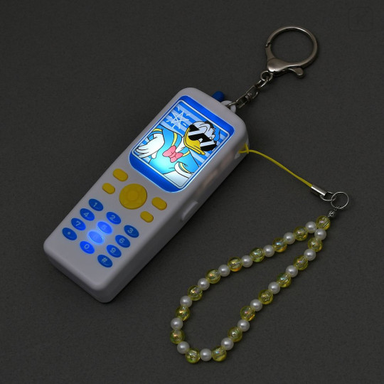 Japan Disney Store Mobile Phone Talking & Light Up Keychain - Donald - 4