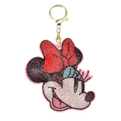 Japan Disney Store Rhinestone Keychain - Minnie : Face