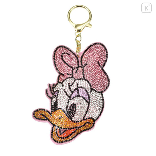 Japan Disney Store Rhinestone Keychain - Daisy : Face - 1