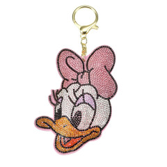Japan Disney Store Rhinestone Keychain - Daisy : Face