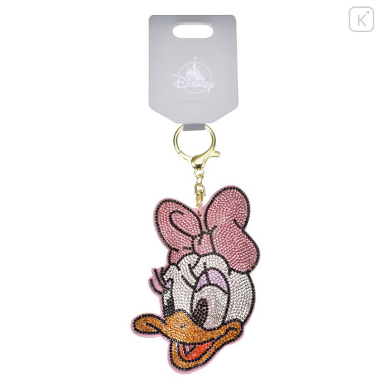 Japan Disney Store Rhinestone Keychain - Daisy : Face - 2