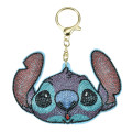 Japan Disney Store Rhinestone Keychain - Stitch : Face - 1