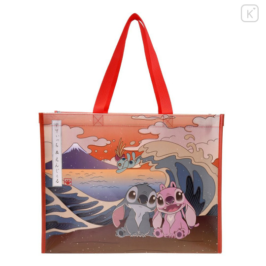 Japan Disney Store Shopping Bag - Angel & Scrump & Stitch - 1
