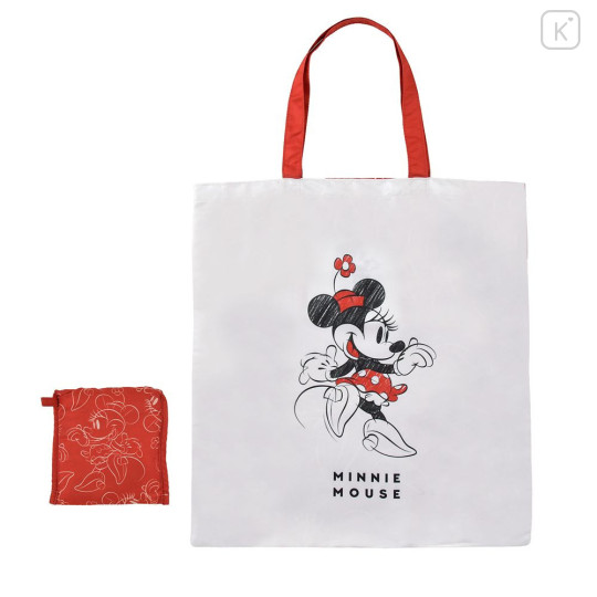 Japan Disney Store Eco Bag - Minnie : Classic Sketch - 1
