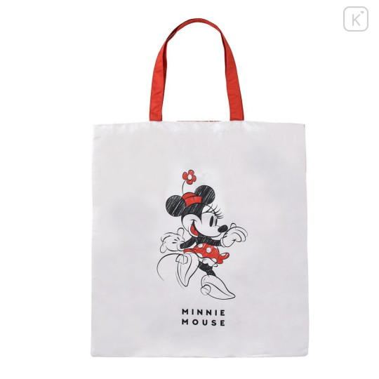 Japan Disney Store Eco Bag - Minnie : Classic Sketch - 4