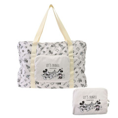 Japan Disney Store Foldable Tote Bag - Mickey & Friends : Magical Travel