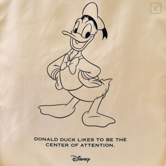 Japan Disney Store Tote Bag - Donald : Basic Logo - 4