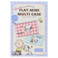 Japan Peanuts Secret Flat Mini Pouch - Snoopy & Woodstock : Characters Gingham Blind Box - 1