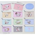 Japan Peanuts Secret Flat Mini Pouch - Snoopy & Woodstock : Characters Gingham Blind Box - 2