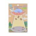 Japan Sun-Star Die-Cut Sticky Notes - UFO Flying Mole Funny - 1