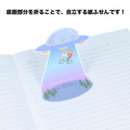 Japan Sun-Star Die-Cut Sticky Notes - UFO Flying Bicycle Funny - 4