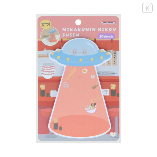 Japan Sun-Star Die-Cut Sticky Notes - UFO Flying Ramen Funny - 1
