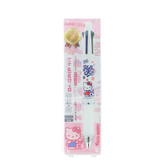 Japan Sanrio Dr. Grip 4+1 Multi Pen & Mechanical Pencil - Hello Kitty : White Red