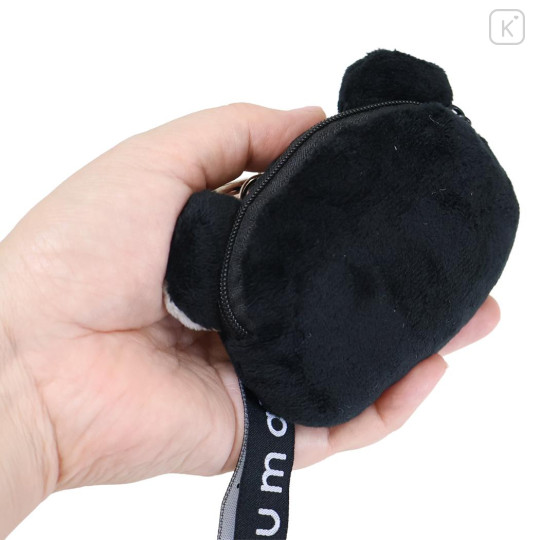 Japan San-X Mini Accessory Case With Carabiner - Rilakkuma : Basic Rilakkuma Monochrome - 2