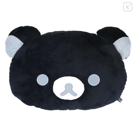 Japan San-X Die-Cut Cushion - Rilakkuma : Basic Rilakkuma Monochrome Face - 1