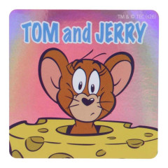 Japan Tom and Jerry Vinyl Sticker - Jerry Cheese Aurora Hologram
