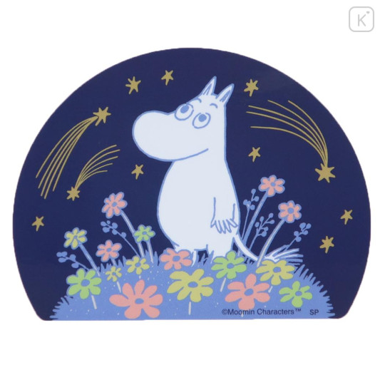 Japan Moomin Vinyl Sticker - Moomintroll : Flower Night Sky - 1