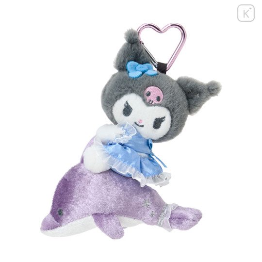 Japan Sanrio Original Mascot Holder - Kuromi : Shiny Dolphin - 1