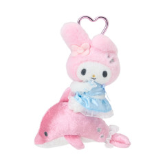 Japan Sanrio Original Mascot Holder - My Melody : Shiny Dolphin