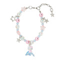 Japan Sanrio Original Beaded Bracelet with Charm - Hello Kitty : Shiny Dolphin - 1