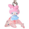 Japan Sanrio Original Beaded Bracelet with Charm - My Melody : Shiny Dolphin - 2