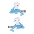 Japan Sanrio Original Bangs Clip Set - Hello Kitty : Shiny Dolphin - 2